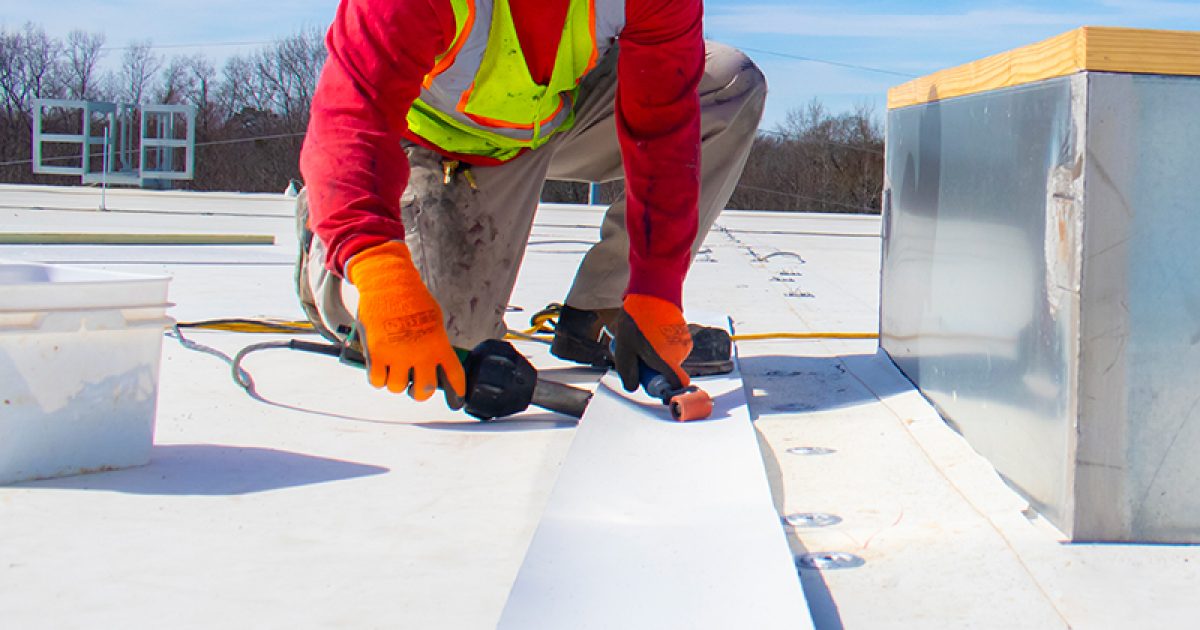 Flat Roof Replacement Commercial Roofing Service Guy Roofing